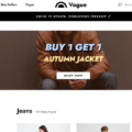 Mẫu website bán quần áo