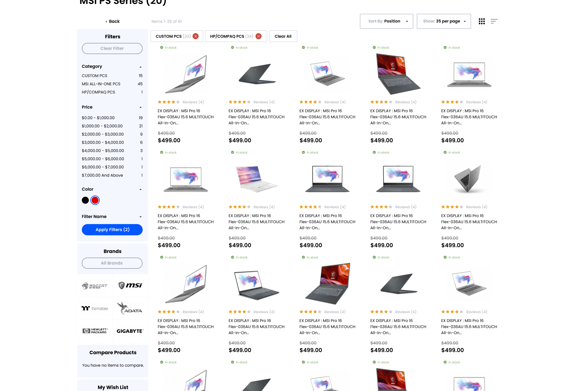 Mẫu website bán máy tính 2