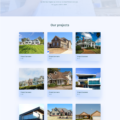 Mẫu website profile xây dựng